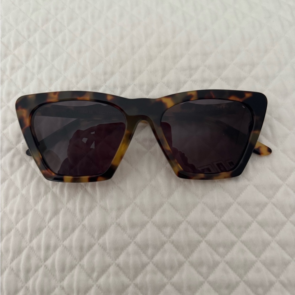 Illesteva Tortoiseshell Cat-Eye Sunglasses with Dark Lenses